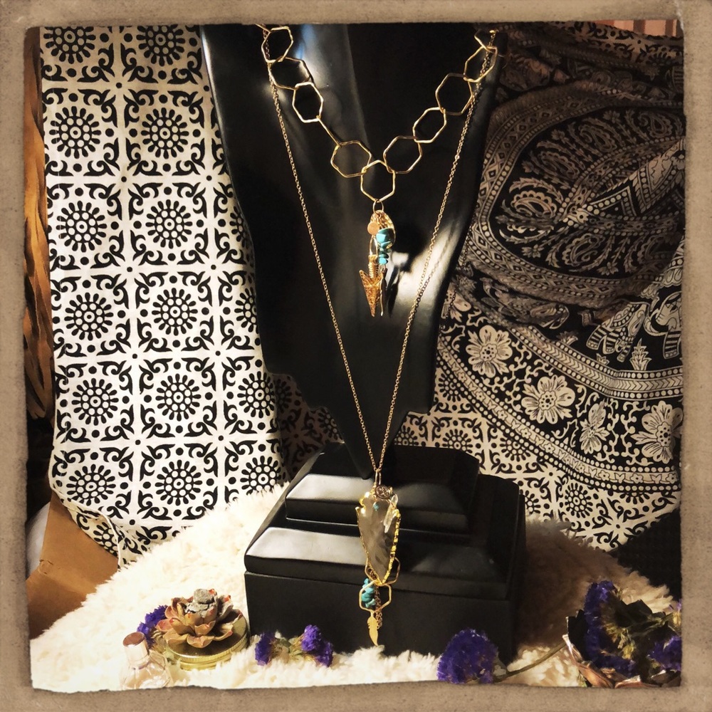 ✨🌙NWT*-HANDMADE-Semi-Precious& Precious Materials